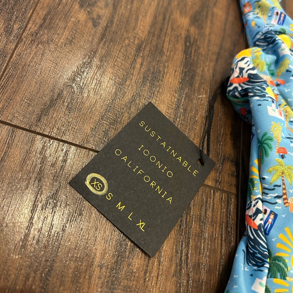 Skatie Blue and Yellow Tropical One Piece Swimsuit - Picture 5 of 16